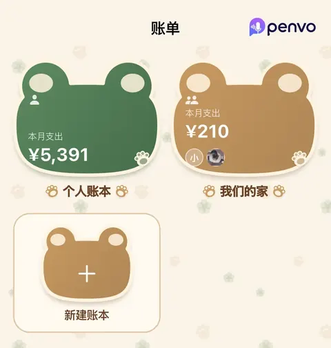 Penvo记账青蛙主题
